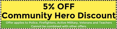 Mosquito Control - Discount for Teachers, Firefighters, Police, Active and Veteran Military