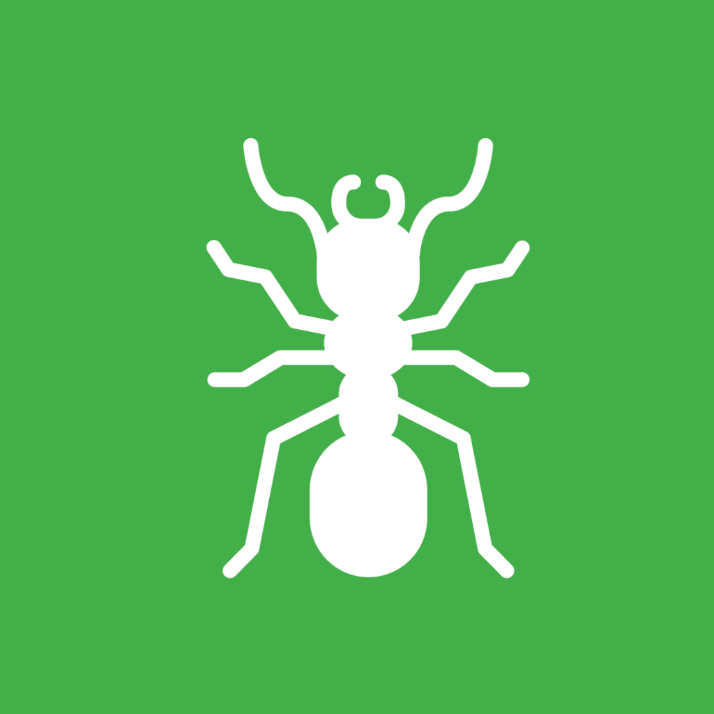 Vector image of a fire ant to symbolize our Mosquito Joe [Location]’s Fire Ant Control Treatment
